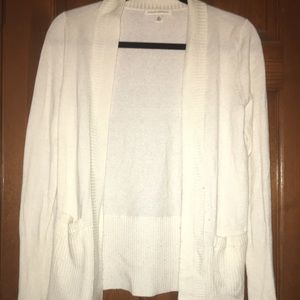 Banana Republic White Cardigan